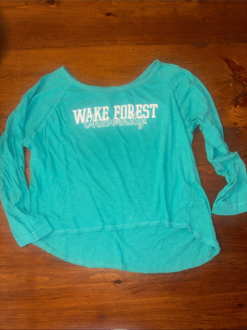 MV Sport Turquoise Wake Forest Long-Sleeve Tee